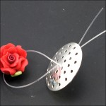 Step1 How To Make...Fimo Rose Mesh Ring With Swarovski