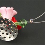 Step2 How To Make...Fimo Rose Mesh Ring With Swarovski
