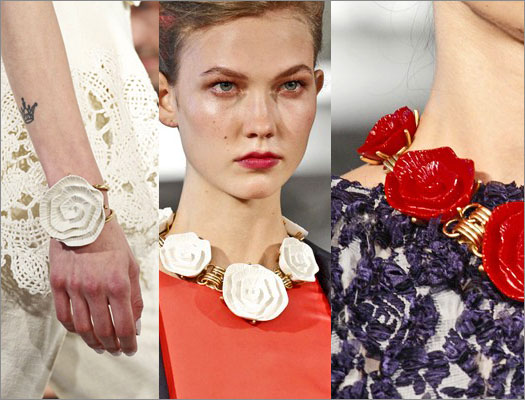 Floral jewellery tributes decorate collections on Spring_Summer catwalks