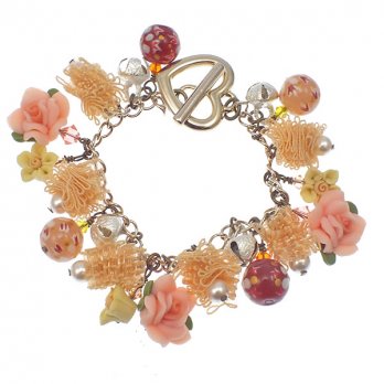 Ribbon Flower Cluster bracelets