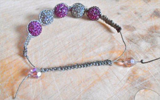 Shamballa Style Sparkle Bracelet