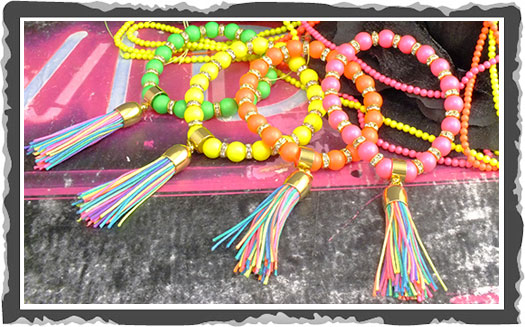 Swarovski Neon Tassel Bracelet