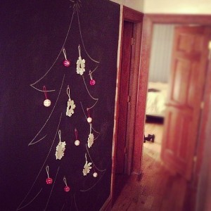 Handmade Chalkboard Christmas Tree