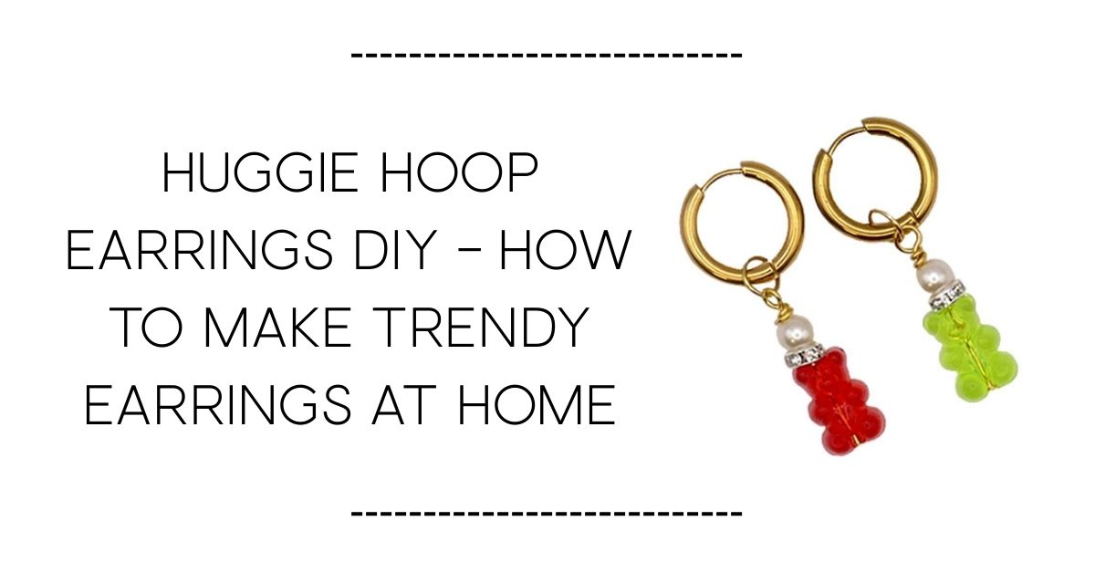 tutorial to make earring charms for huggie hoops