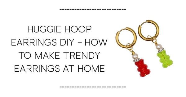 tutorial to make earring charms for huggie hoops