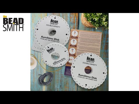 Beadsmith Kumihimo 6 inch Round Braiding Disk, plus downloadable instructions, additional photo
