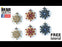 2x3mm Czech Glass Faceted Micro Spacer, copper plate, additional photo