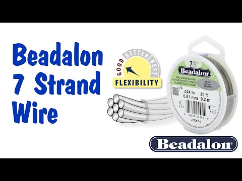 Beadalon Beading Wire 7 Strand 0.38mm (.015in), white, additional photo