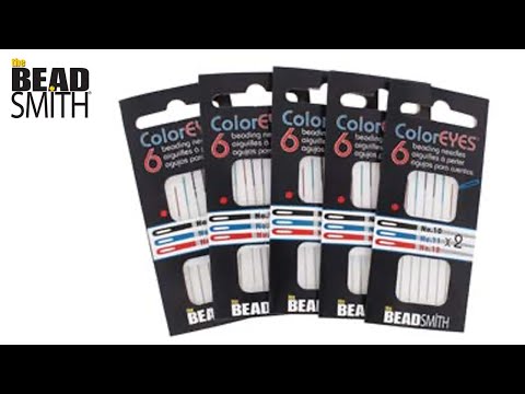 Beadsmith ColorEyes Beading Needles Size 11, blue, pack of 6, additional photo