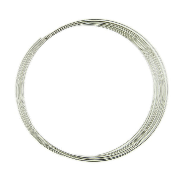 Beadsmith, 56mm memory wire bracelet, silver-plated (12 loops)