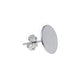 Sterling Silver 5mm Flat Earstud With Scroll