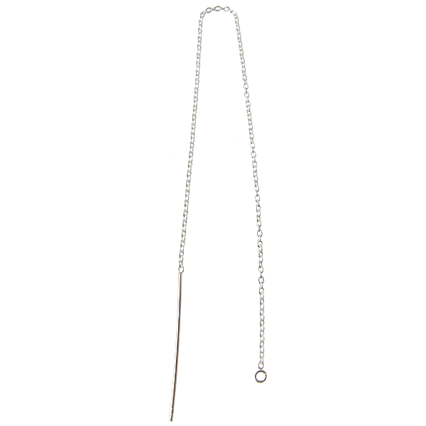 Sterling Silver Pull Through Chain Ear Dangle Threader