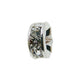 10mm Diamante Rondelles, silver-plated, crystal