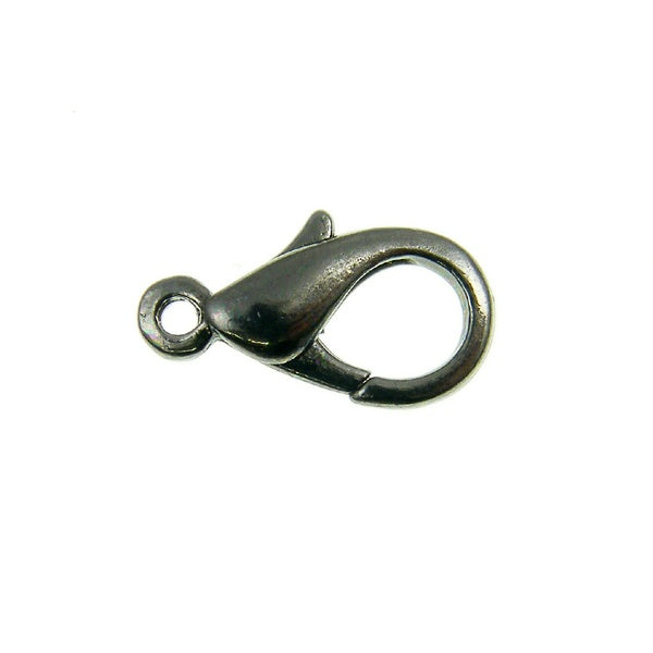 10mm Trigger/Lobster Clasp Catch, black-plated