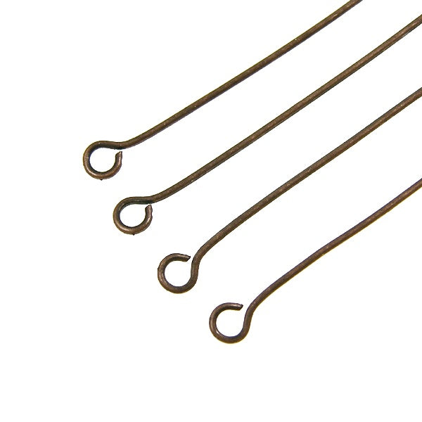45mm Eyepins Findings, antique-copper-plated