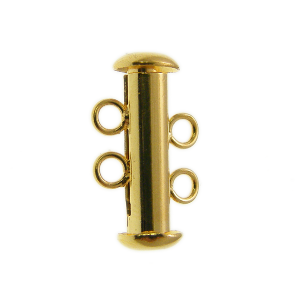 16mm Multi-Strand Clasp (2 Loops), gold-plated