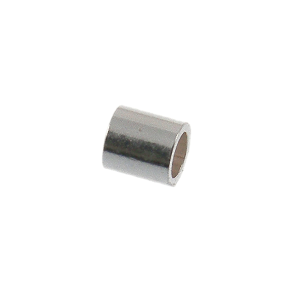 Sterling Silver 2x2mm Tube Crimp Beads