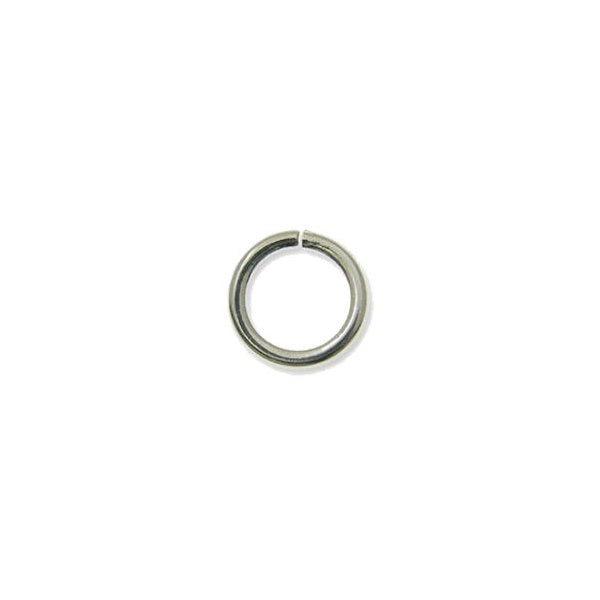 7mm Thin Jump Rings (0.7mm), silver-plated