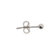 Sterling Silver 4mm Ball Stud Earring With Scroll