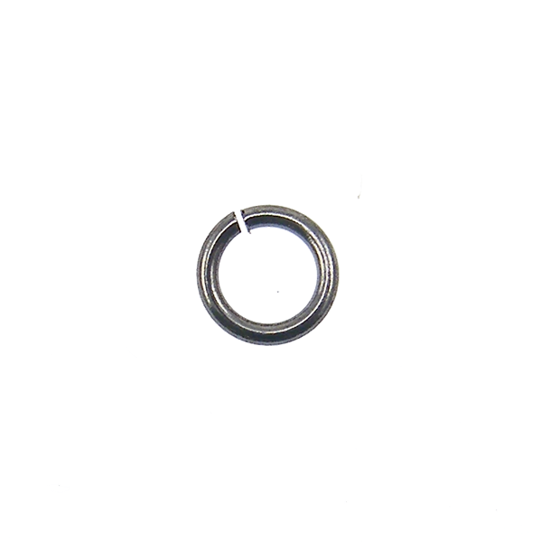 4mm Thin Jump Rings (0.7mm), black-plated