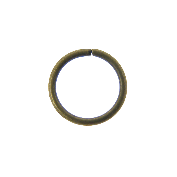 7mm Thin Jump Rings (0.8mm), antique-brass-plated