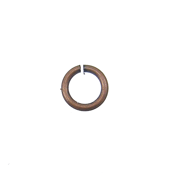 4mm Thin Jump Rings (0.7mm), antique-copper-plated