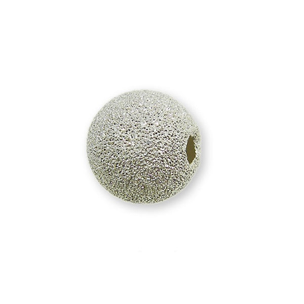 4mm Stardust Beads, silver-plated