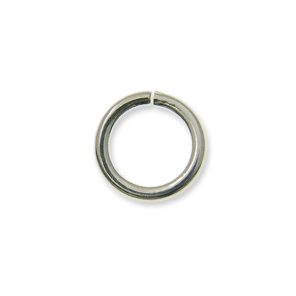 5mm Thin Jump Rings (0.7mm), silver-plated