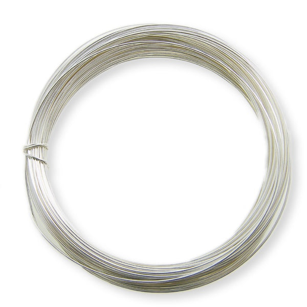 0.8mm (20 gauge) Jewellery Wire (Non-Tarnish) Silver Plated