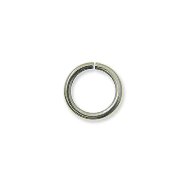 4mm Thin Jump Rings (0.7mm), silver-plated