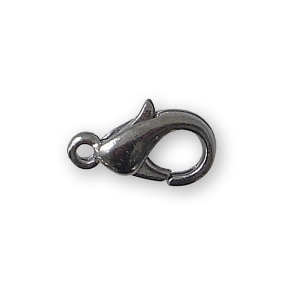 12mm Trigger/Lobster Clasp Catch, black-plated
