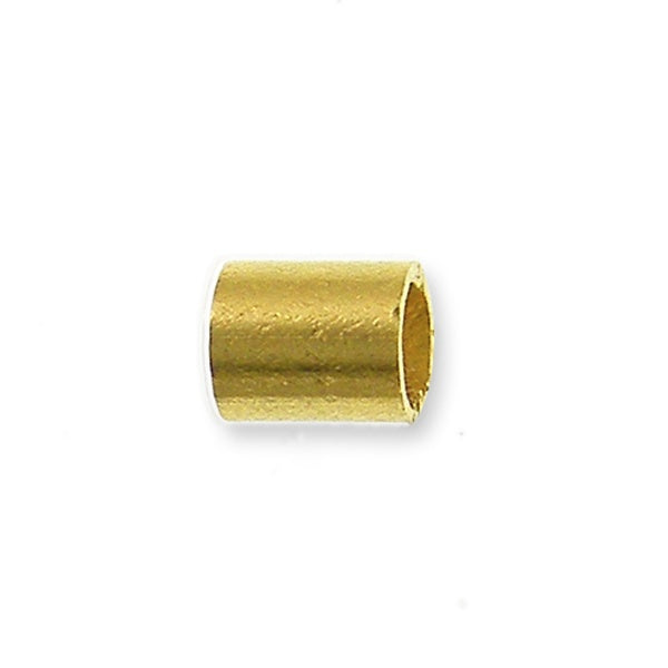 2mm Tube Crimps, gold-plated