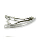 60mm Hair Clip, silver-plated