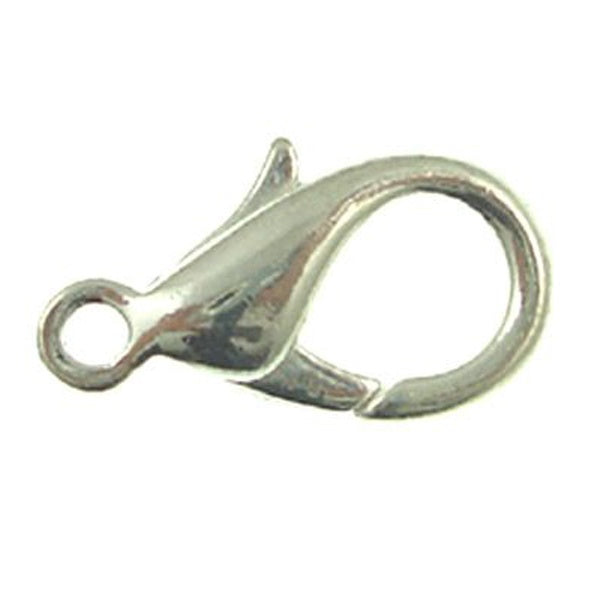 14mm Trigger/Lobster Clasp Catch, silver-plated