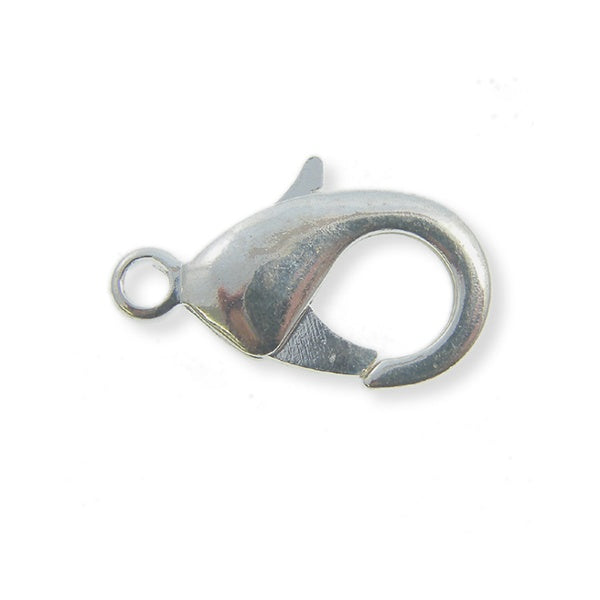 12mm Trigger/Lobster Clasp Catch, silver-plated