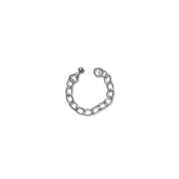 Sterling Silver Extension Chain with Ball End