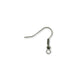Fish Hook Earring/Earwire, black-plated