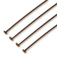50mm Headpins Findings, antique-copper-plated