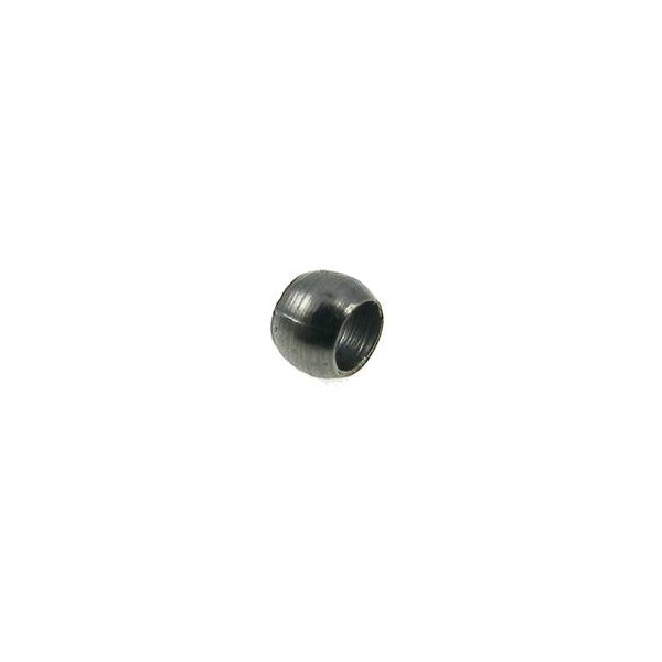 2mm Round Crimp Beads, black-plated