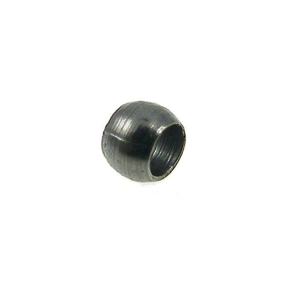 1.5mm Round Crimp Beads, black-plated
