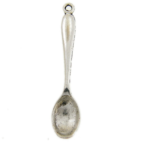 50mm Spoon Pendant, silver-plated
