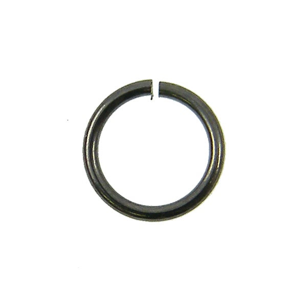 12mm Jump Rings (1.2mm), black-plated