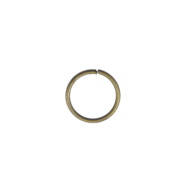 8mm Jump Rings (1mm), antique-brass-plated