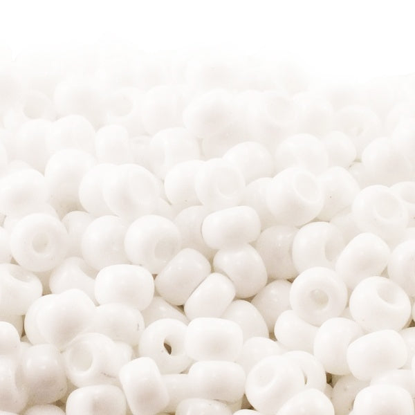 Miyuki Seed Beads 6/0, opaque white