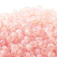 Miyuki Seed Beads 6/0, matte transparent pale pink AB