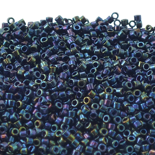 Miyuki 11/0 Delica Seed Beads, blue iris (DB002)