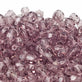 6mm Czech Faceted Round Glass Bead, light amethyst