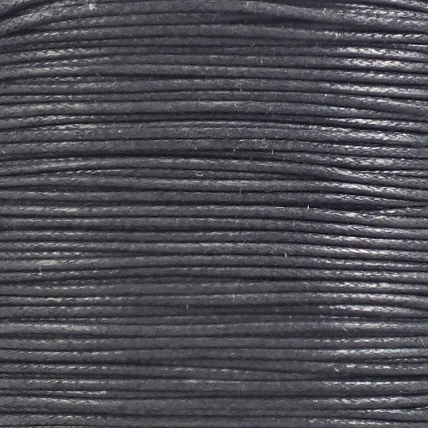 1mm Waxed Cotton Cord, black