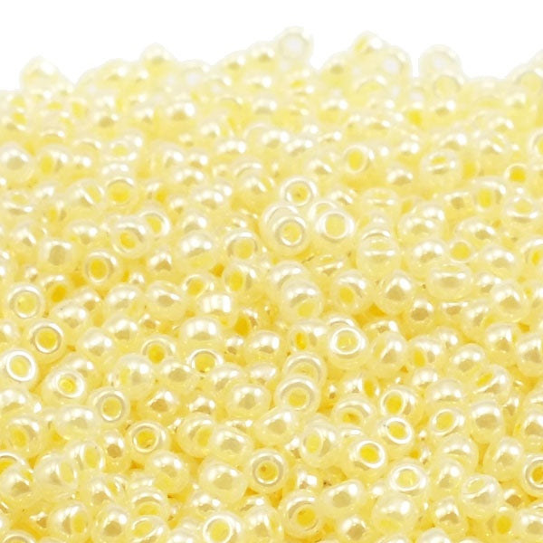 Miyuki Seed Beads 11/0, creamy yellow ceylon