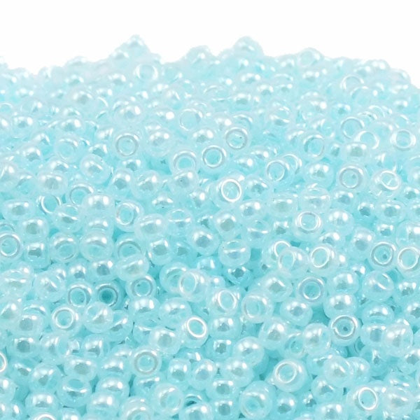Miyuki Seed Beads 11/0, light aqua ceylon